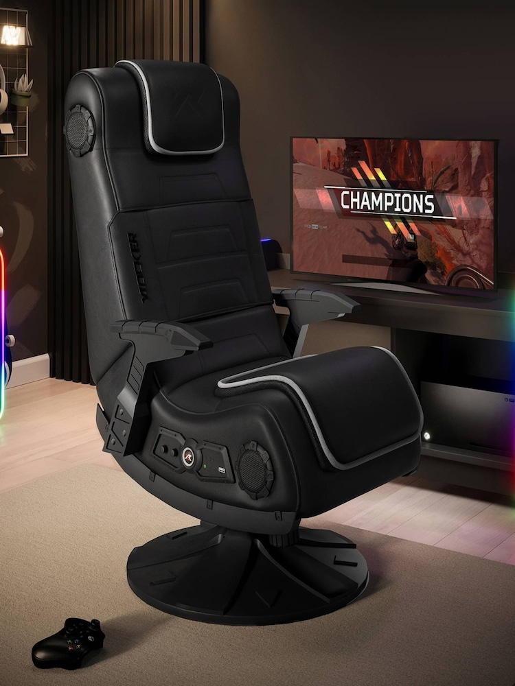 X Rocker Black Pro 4.1 Bluetooth Pedestal Chair - Image 1 of 6