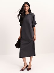 The Set 2 Pack Maxi Sweat Dress Grey Marl / Tan - Image 1 of 5