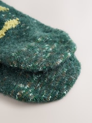 Green Dinosaur Fluffy Novelty Socks in Box 1 Pack - Image 4 of 8