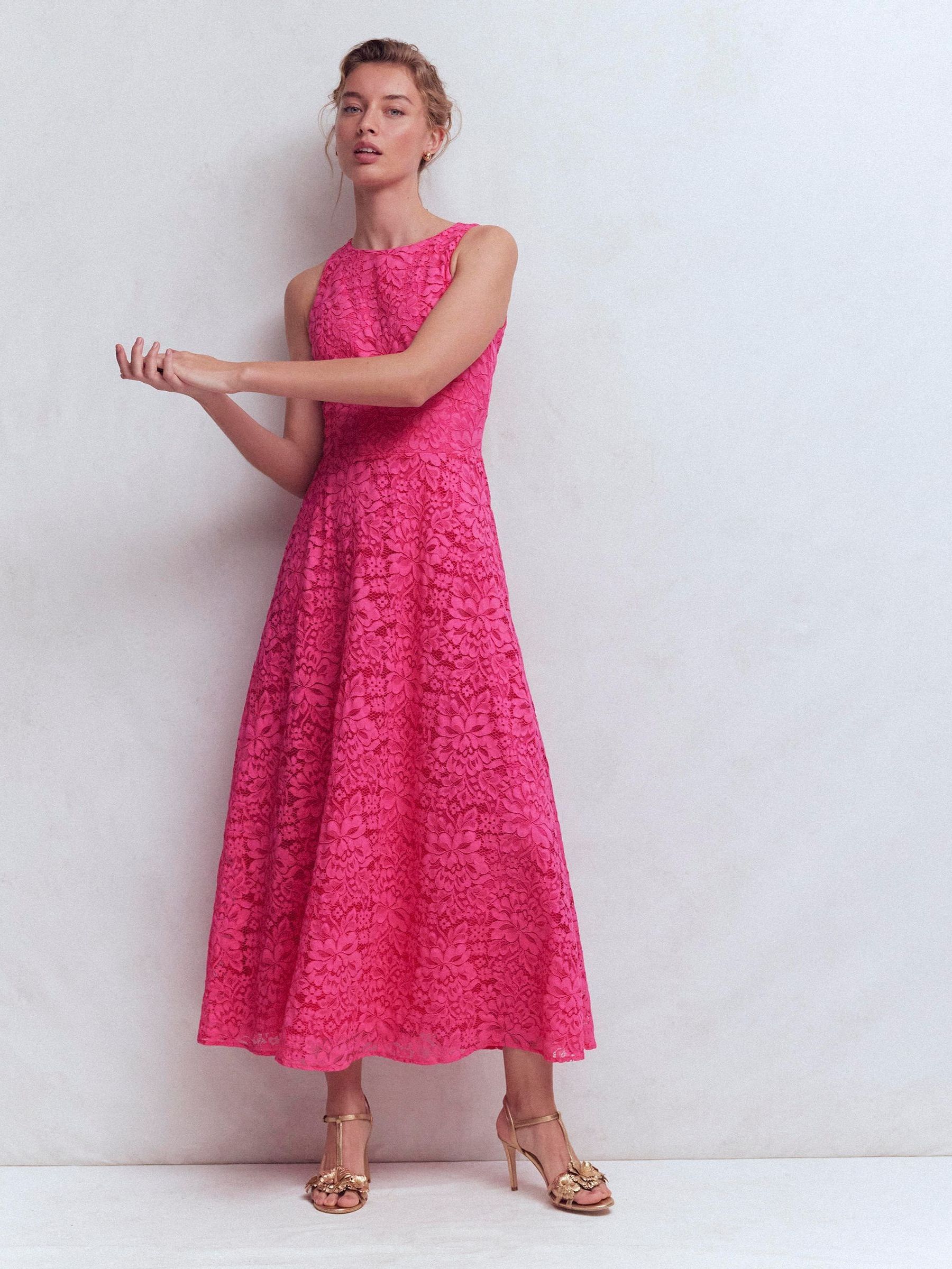 Buy Boden Pink Silvia Boned Bodice Maxi Dress from Next USA