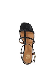 Dune London Black Justly Block Heeled Sandals - Image 4 of 5