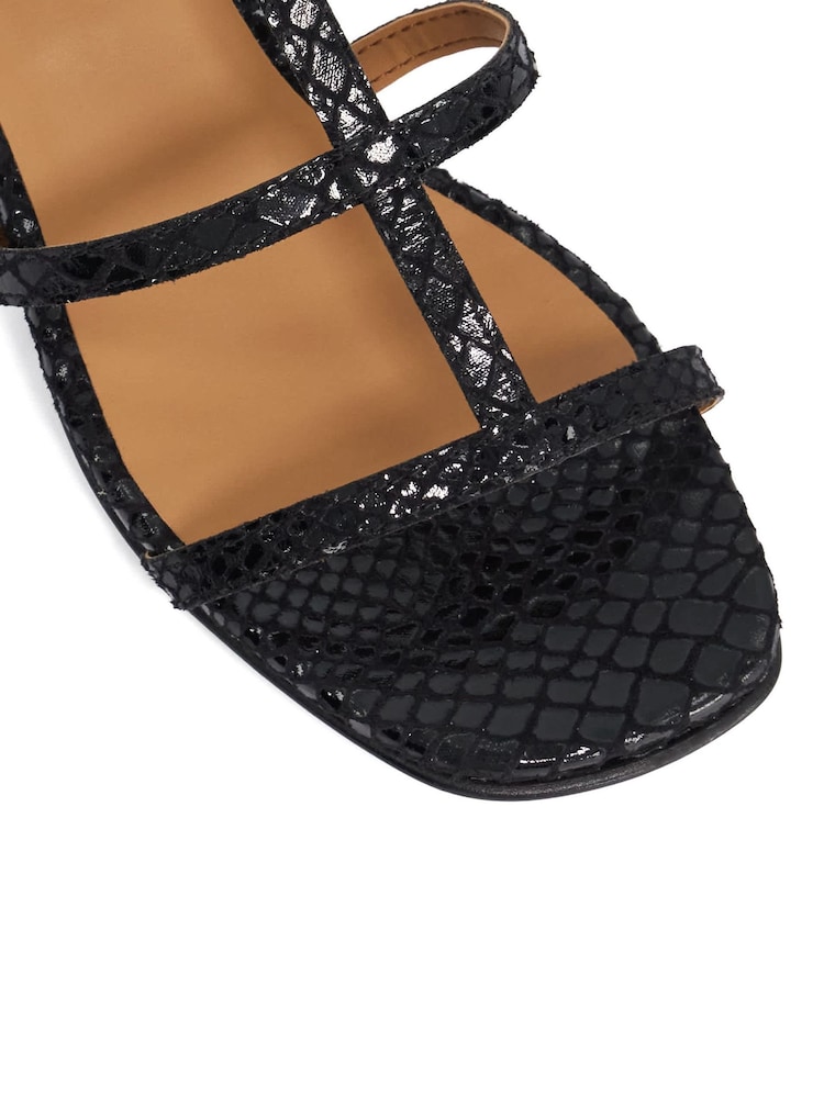 Dune London Black Justly Block Heeled Sandals - Image 5 of 5