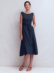 Boden Blue Tamsin Jersey Midi Dress - Image 2 of 6