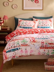 Cath Kidston Red Christmas Nutcracker Duvet Cover and Pillowcase Set - Image 1 of 7