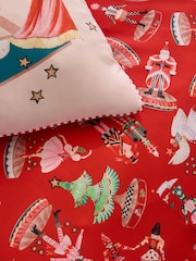 Cath Kidston Red Christmas Nutcracker Duvet Cover and Pillowcase Set - Image 4 of 7