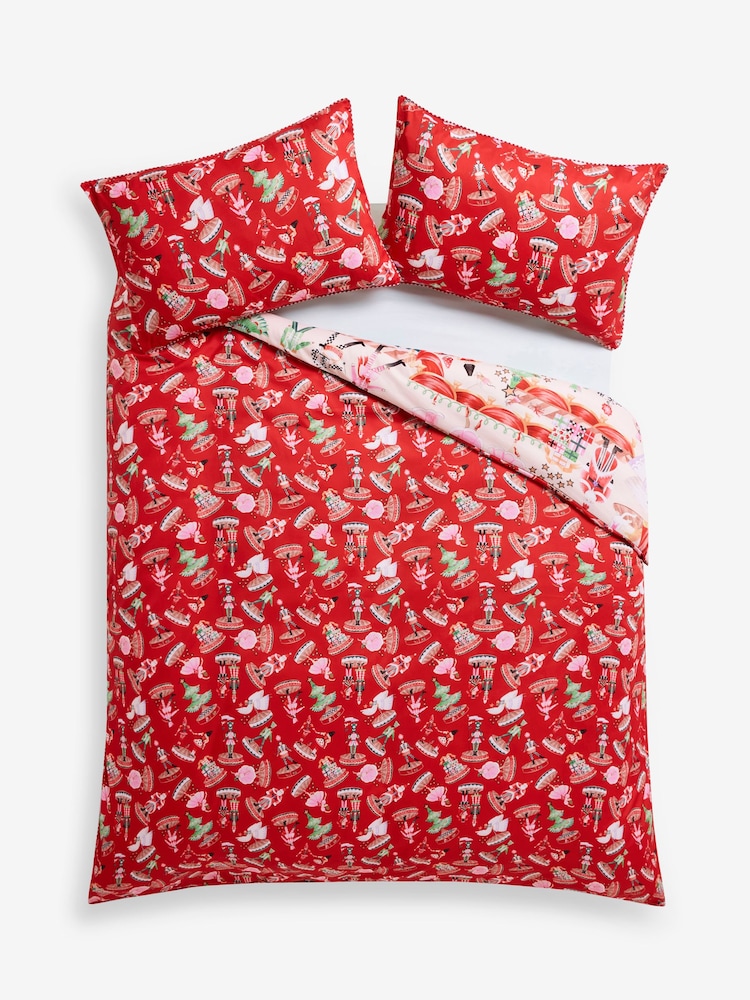 Cath Kidston Red Christmas Nutcracker Duvet Cover and Pillowcase Set - Image 7 of 7 Cath Kidston Red Christmas Nutcracker Duvet Cover and Pillowcase Set - Image 7 of 7