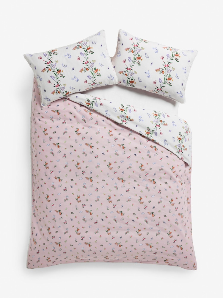 Cath Kidston Multi Flutter Floral Lace Trim 100% Cotton Duvet Cover and Pillowcase Set - Image 7 of 7 Cath Kidston Multi Flutter Floral Lace Trim 100% Cotton Duvet Cover and Pillowcase Set - Image 7 of 7