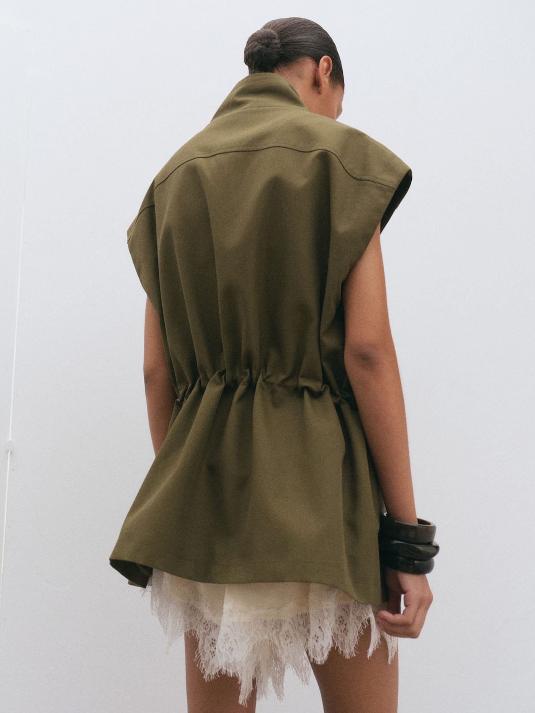 Buy Mango Green Sleeveless Utility Vest from the Next UK online shop