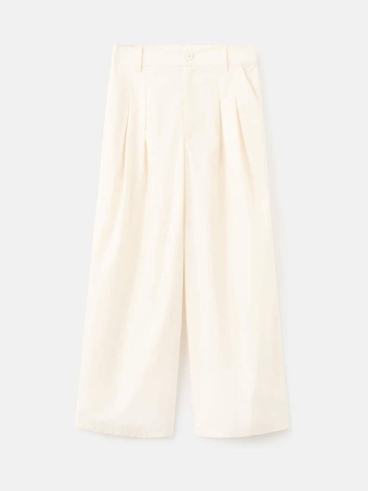 Mango Yellow Wide Leg Trousers - Image 5 of 5