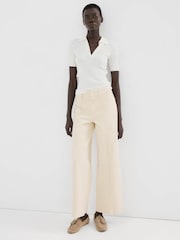 Mango Yellow Waist Detail Jeans - Image 2 of 6