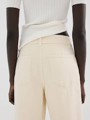 Mango Yellow Waist Detail Jeans - Image 5 of 6