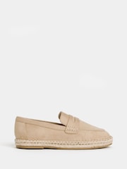 JD Williams Cream Loafer Espadrille Shoes - Image 2 of 4