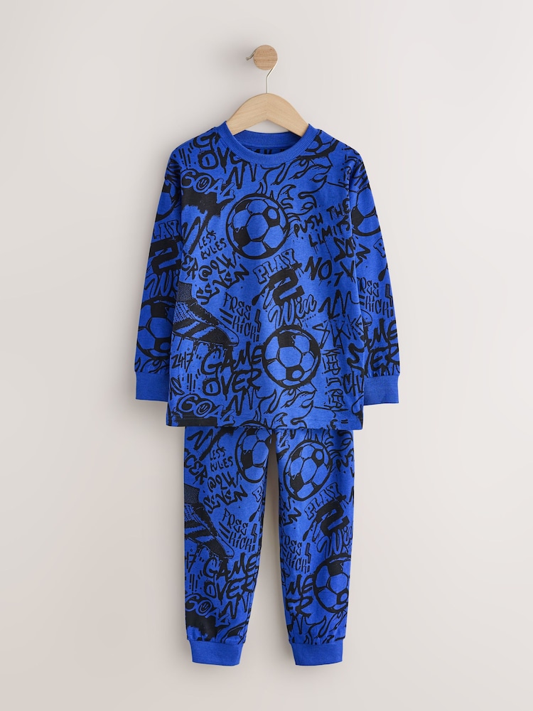 Grey/Red/Blue Graffiti Long Sleeve Pyjamas 3 Pack (3-16yrs) - Image 7 of 7 Grey/Red/Blue Graffiti Long Sleeve Pyjamas 3 Pack (3-16yrs) - Image 7 of 7