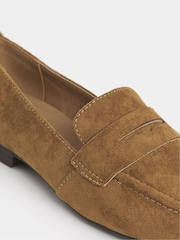 JD Williams Cream Soft Square Toe Loafers - Image 4 of 4