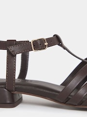 JD Williams Brown Refined Fishermans Woven Sandals - Image 4 of 4