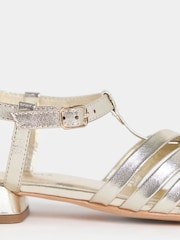 JD Williams Gold Refined Fishermans Woven Sandals - Image 4 of 4