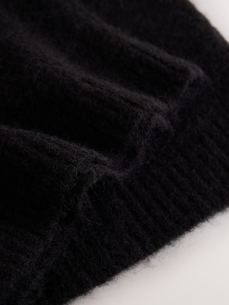 Black Embellished Crew Neck Short Sleeve Jumper with Wool - Image 8 of 8 Black Embellished Crew Neck Short Sleeve Jumper with Wool - Image 8 of 8