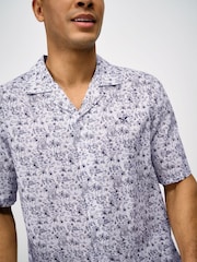 Crew Clothing Short Sleeve Tropical Print Collar Shirt - Imagen 4 de 5