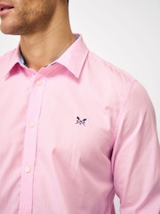 وردي - Crew Clothing Crew Classic Micro Stripe Shirt - Image 4 of 5