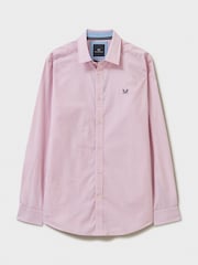 وردي - Crew Clothing Crew Classic Micro Stripe Shirt - Image 5 of 5