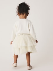 Ecru White Party Occasion Skirt Set (3mths-10yrs) - Image 2 of 9