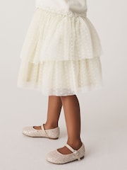 Ecru White Party Occasion Skirt Set (3mths-10yrs) - Image 4 of 9