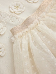 Ecru White Party Occasion Skirt Set (3mths-10yrs) - Image 8 of 9