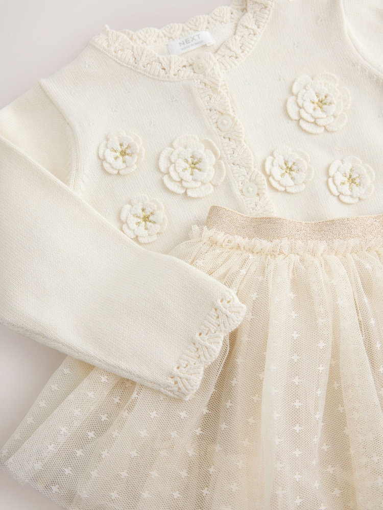 Ecru White Party Occasion Skirt Set (3mths-10yrs) - Image 9 of 9