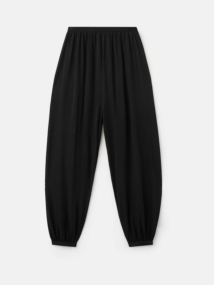 Mango Black Knit Balloon Trousers - Image 4 of 4 Mango Black Knit Balloon Trousers - Image 4 of 4
