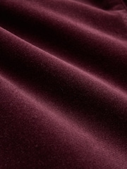 Burgundy Red Mid Rise Corduroy Barrel Jeans - Image 7 of 8