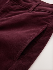 Burgundy Red Mid Rise Corduroy Barrel Jeans - Image 8 of 8