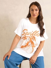Evans White Graphic T-Shirt - Image 1 of 6