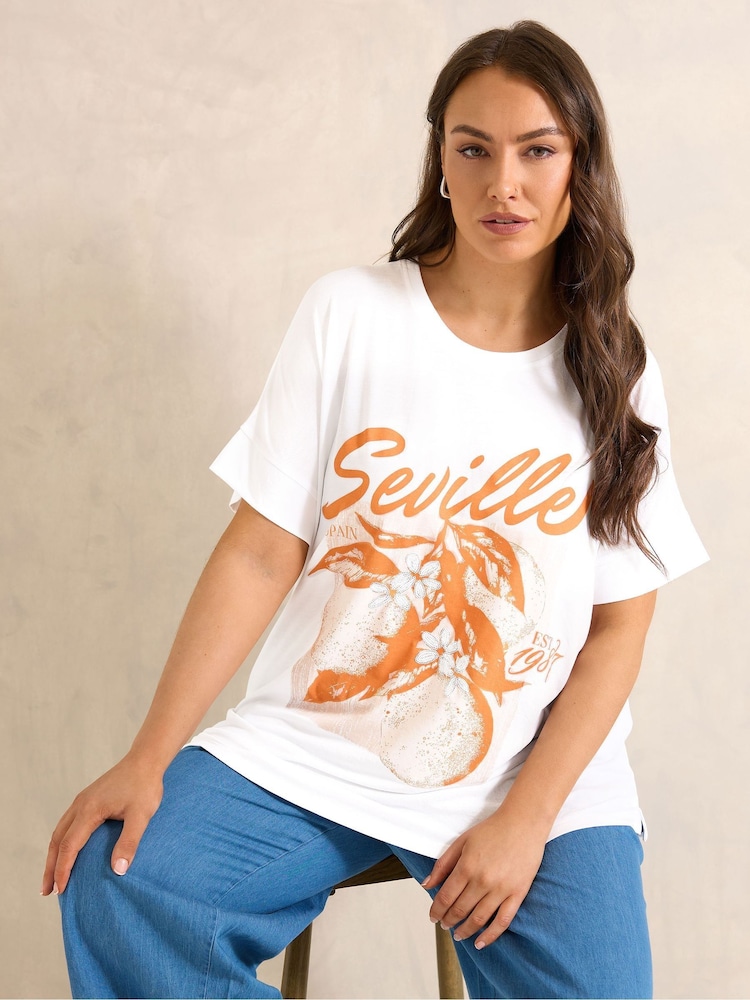 Evans White Graphic T-Shirt - Image 1 of 6