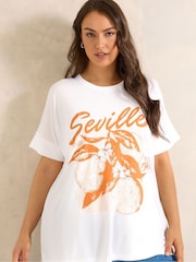 Evans White Graphic T-Shirt - Image 2 of 6
