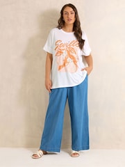 Evans White Graphic T-Shirt - Image 3 of 6
