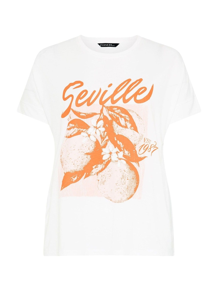Evans White Graphic T-Shirt - Image 6 of 6