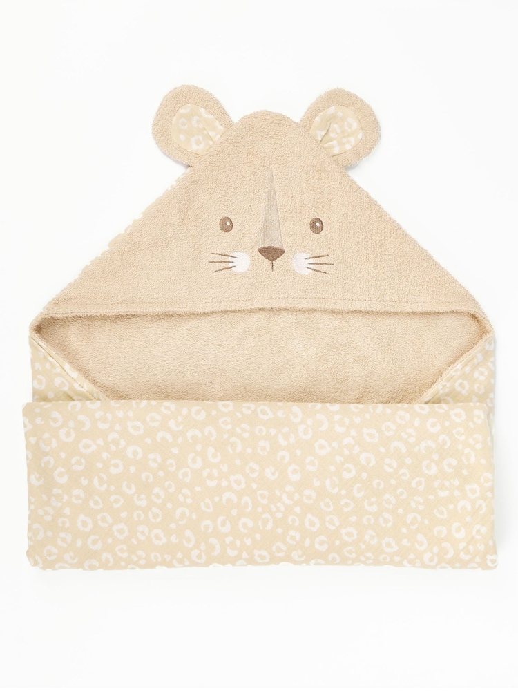 Tutti Bambini Love Cats Hooded Towel Larry Leopard - Image 2 of 3