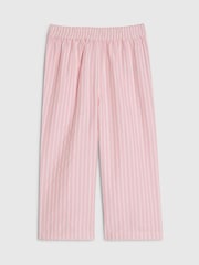 River Island Pink Stripe Denim Wide Leg Trousers - Image 1 of 4
