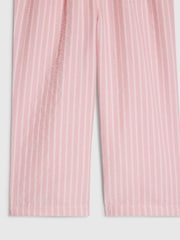 River Island Pink Stripe Denim Wide Leg Trousers - Image 4 of 4