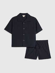 Ensemble River Island short et chemise Revere texturés - Image 1 de 1