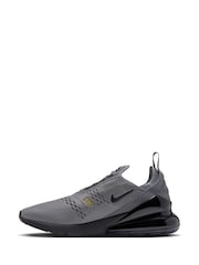 Nike Grey Yellow Air Max 270 Trainers - Image 2 of 8