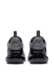 Nike Grey Yellow Air Max 270 Trainers - Image 4 of 8