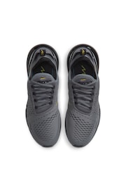 Nike Grey Yellow Air Max 270 Trainers - Image 5 of 8