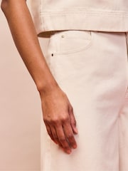 Ro&Zo Cotton Twill Wide Leg Jeans - Imagen 2 de 4