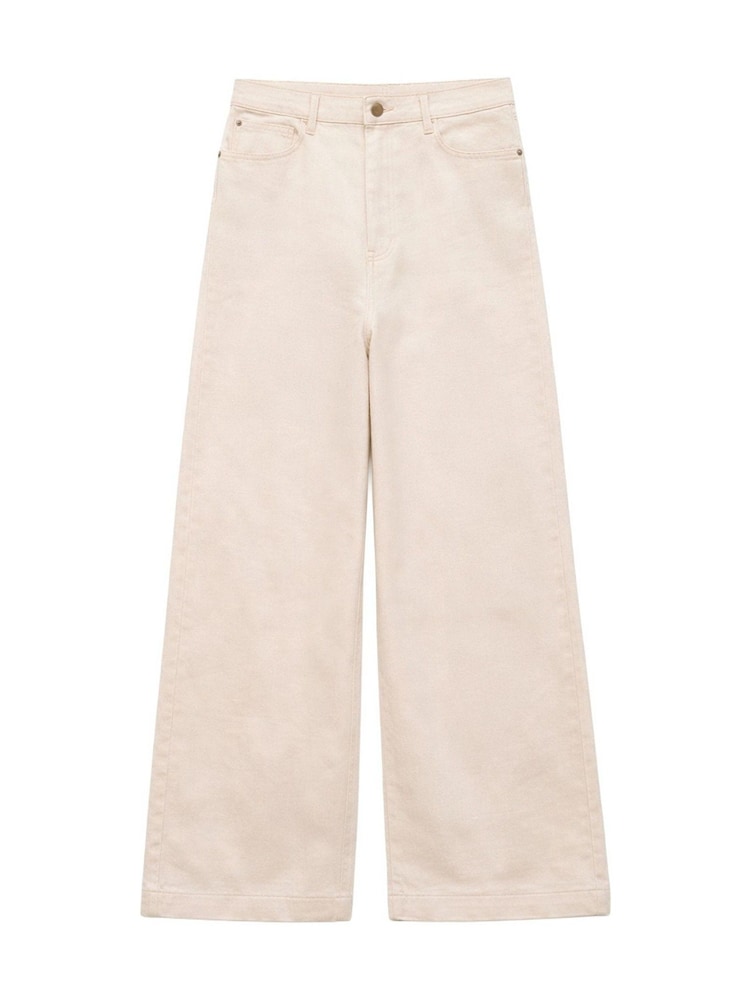 Ro&Zo Cotton Twill Wide Leg Jeans - Imagen 4 de 4