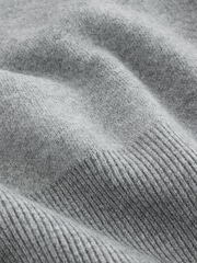Grey Supersoft Funnel Zip Neck Jumper - Image 5 of 6