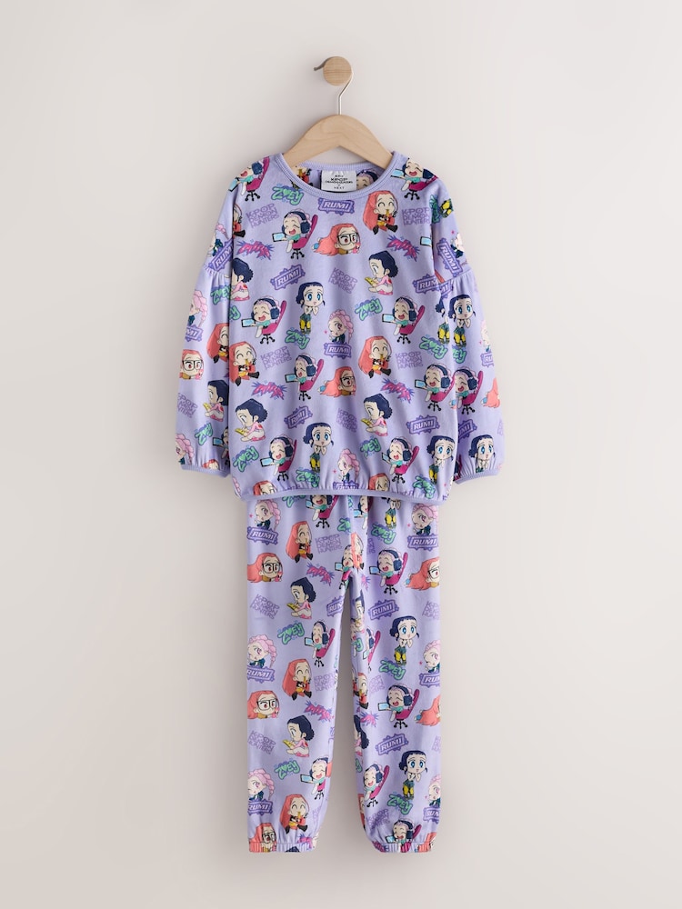 Flieder-Violett - K-Pop Demon Hunters Cosy Pyjamas1 Pack (6-16yrs) - Bild 1 von 4 Flieder-Violett - K-Pop Demon Hunters Cosy Pyjamas1 Pack (6-16yrs) - Bild 1 von 4