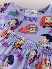Lilac Purple K-Pop Demon Hunters Cosy Velour Pyjamas1 Pack (6-16yrs) - Image 8 of 8