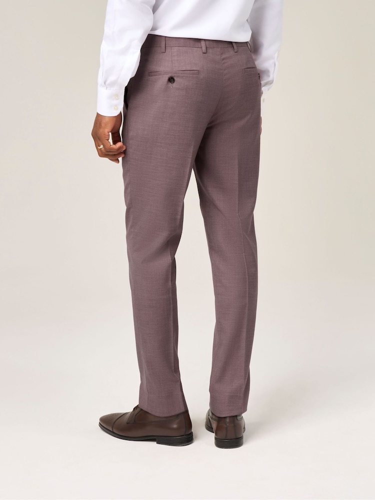 Skopes Red Tapered Fit Lucien Suit Trousers - Image 2 of 4