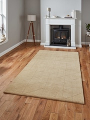 Think Rugs Beige Kasbah KB2025 Modern Rug - Image 1 of 5